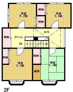 Floor plan. 24,800,000 yen, 5LDK + S (storeroom), Land area 165.3 sq m , Building area 116.24 sq m for two-floor between the floor plan