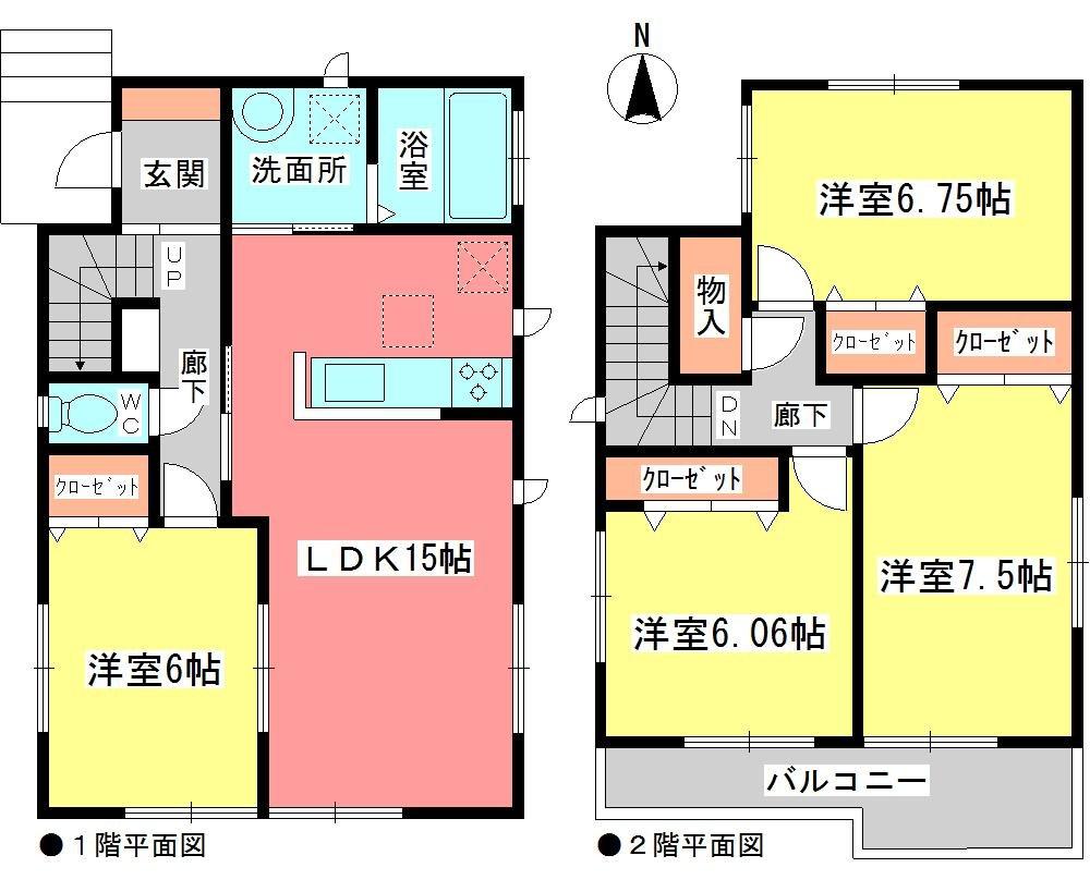 Floor plan. (1 Building), Price 23.8 million yen, 4LDK, Land area 101.88 sq m , Building area 97.32 sq m
