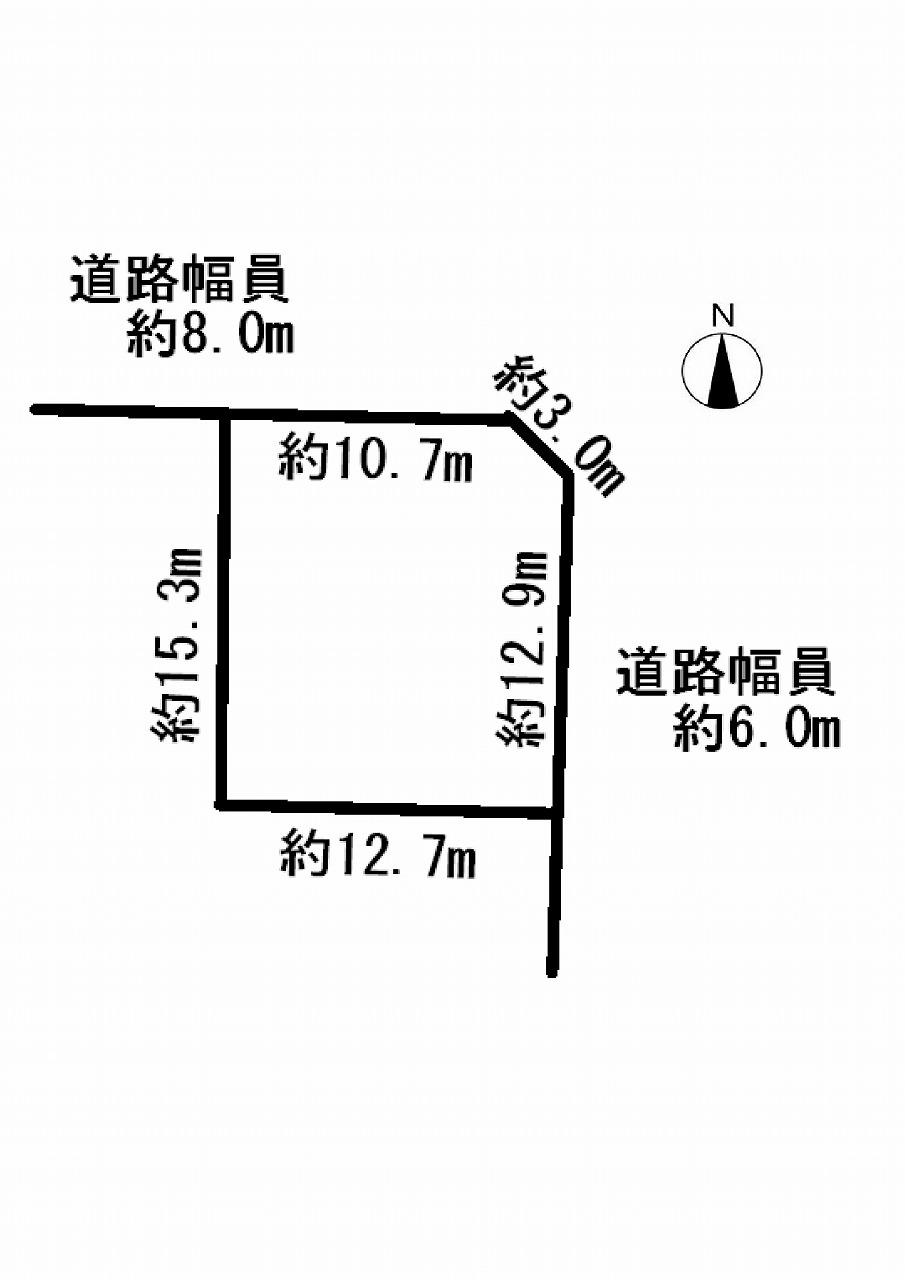 Compartment figure. Land price 24 million yen, Land area 196.33 sq m