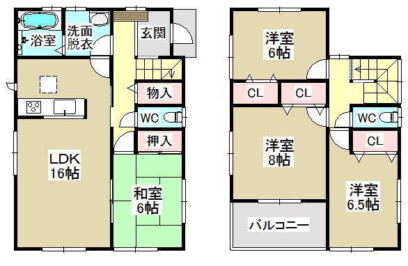 Floor plan. 30 million yen, 4LDK, Land area 170.85 sq m , Building area 103.51 sq m