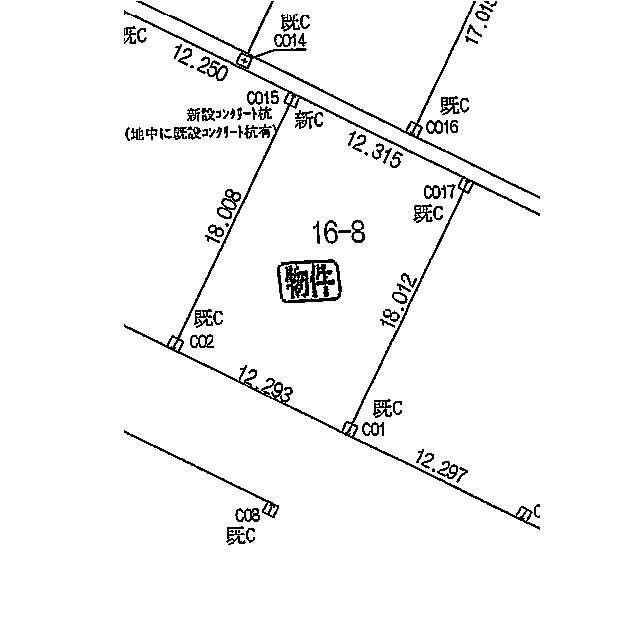 Compartment figure. Land price 26,100,000 yen, Land area 221.59 sq m