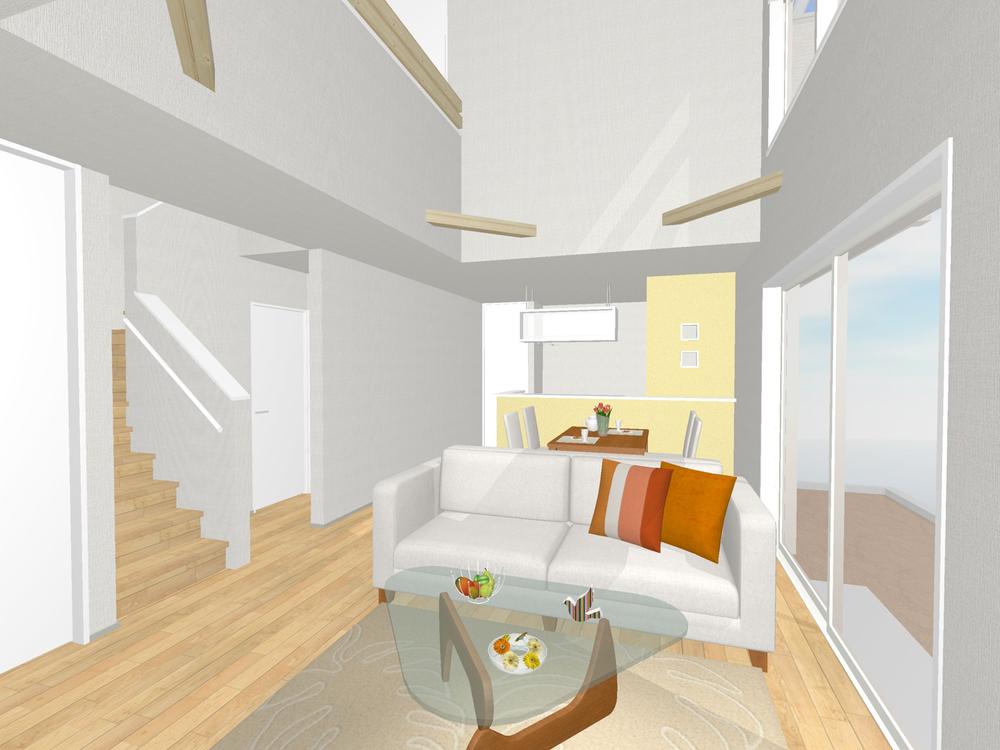 Rendering (introspection). Building D living image