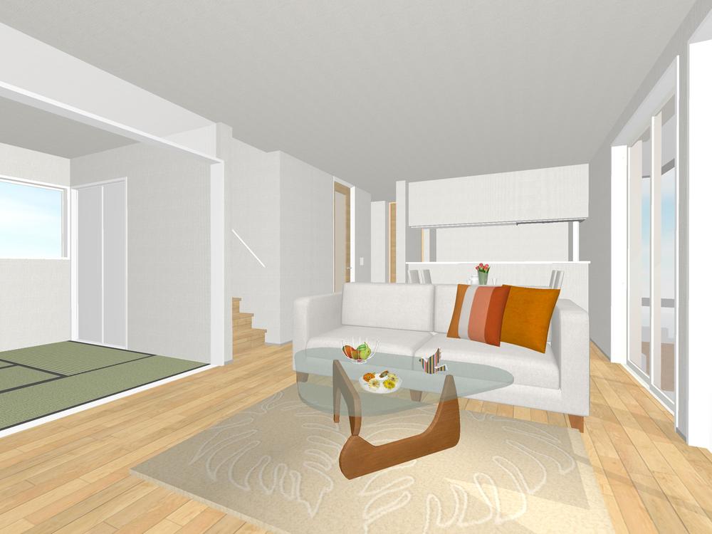 Rendering (introspection). Building E living image