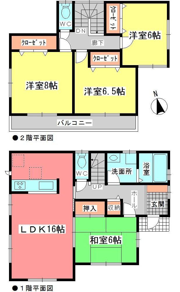 Floor plan. (5 Building), Price 30 million yen, 4LDK, Land area 162.04 sq m , Building area 104.34 sq m