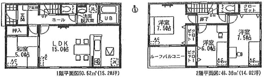 Floor plan. 26,900,000 yen, 4LDK, Land area 146.12 sq m , Building area 96.9 sq m