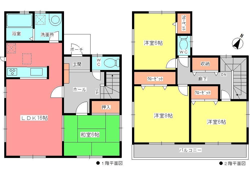 Floor plan. (8 Building), Price 29,800,000 yen, 4LDK, Land area 160.38 sq m , Building area 106 sq m