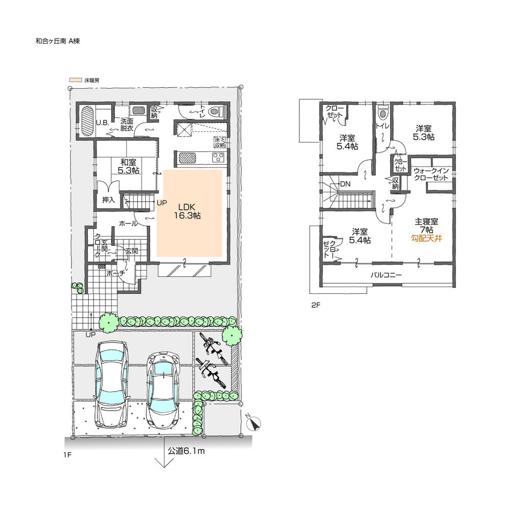 Floor plan. 37.5 million yen, 3LDK, Land area 152.59 sq m , Building area 115.81 sq m