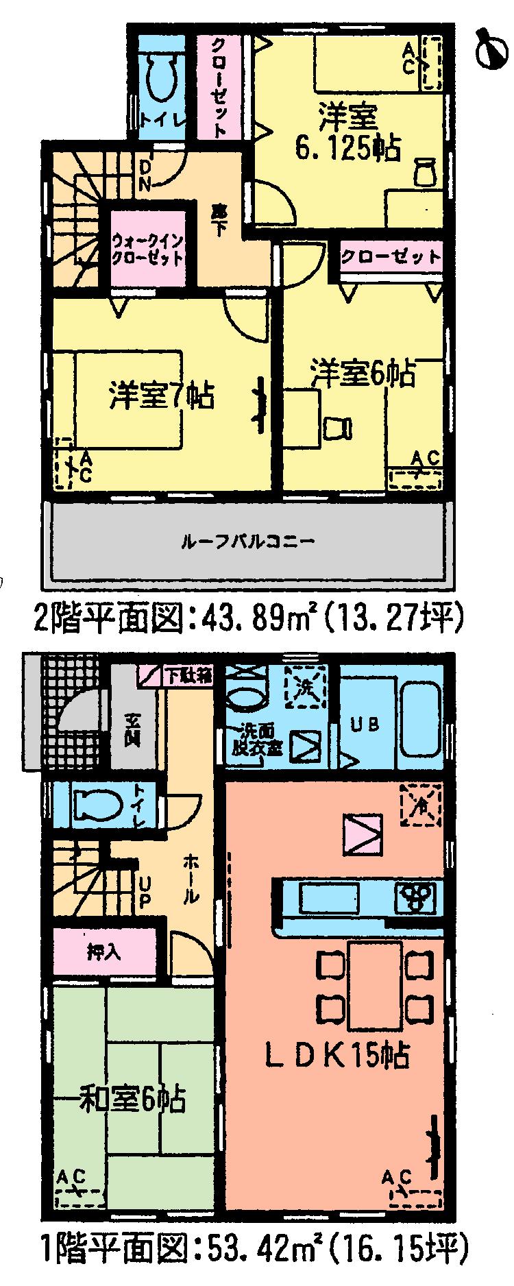 Floor plan. (3 Building), Price 33,900,000 yen, 4LDK, Land area 240.04 sq m , Building area 97.31 sq m