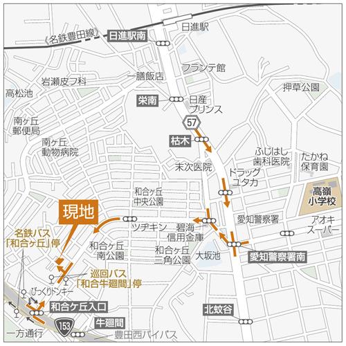 Local guide map. Detail view