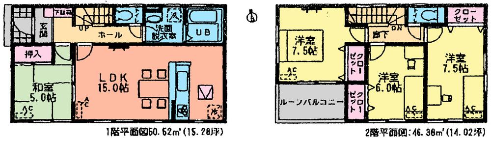 Floor plan. (4 Building), Price 26,900,000 yen, 4LDK, Land area 146.12 sq m , Building area 96.9 sq m