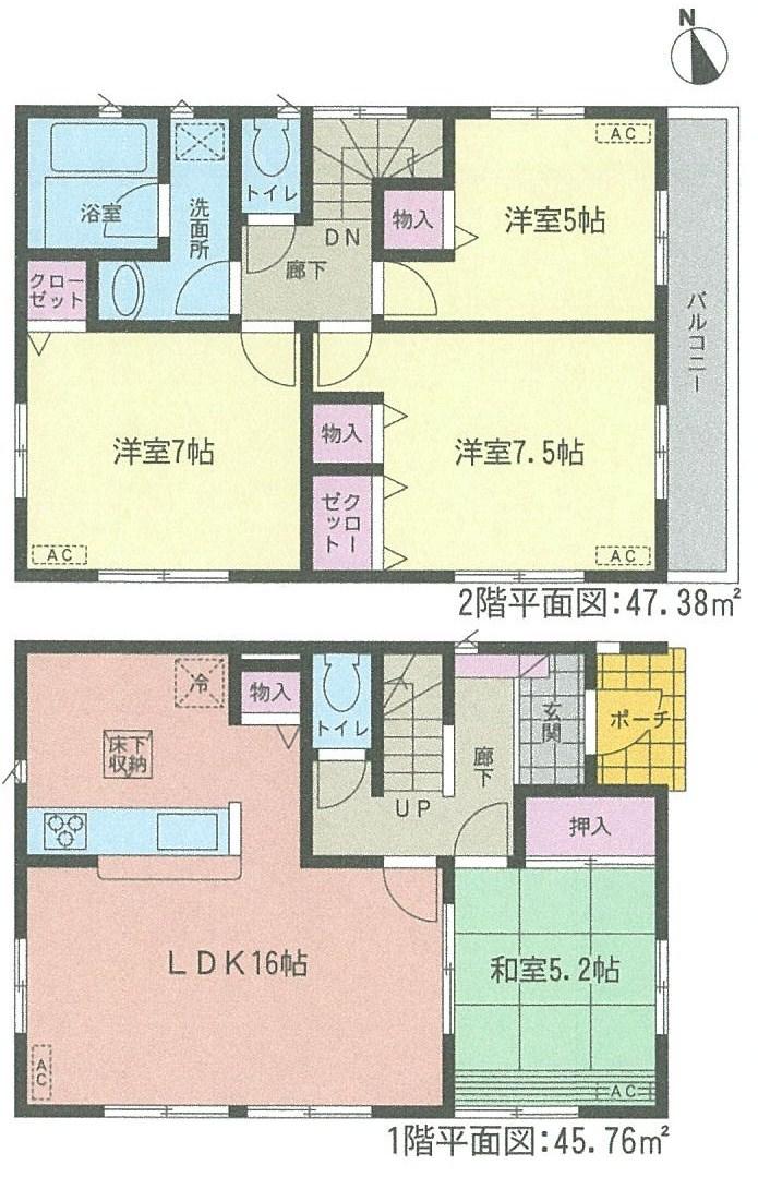 Floor plan. 19 million yen, 4LDK, Land area 118.13 sq m , Building area 93.14 sq m