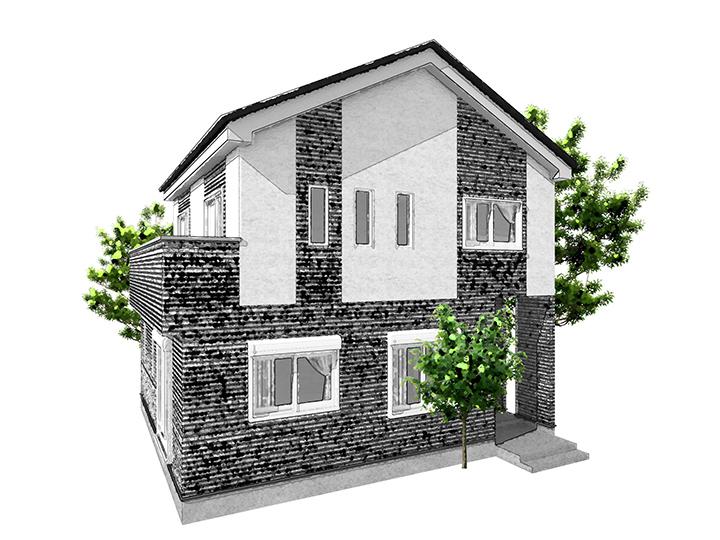 Rendering (appearance). (A building) is Rendering. LDK15.25 Pledge, 4LDK, All rooms 5.25 quires more, Walk-in closet 2.0 Pledge, All rooms with storage. Contact is a favorite color select possible design freedom of Property. 