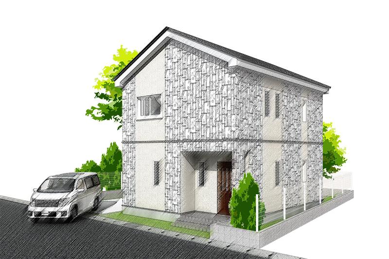 Rendering (appearance). (A building) is Rendering Perth. LDK14.0 Pledge, All rooms are two-sided lighting, Walk-in closet 3.0 Pledge, All rooms with storage. Flooring, wallpaper, door, Such as appearance, Can you huge select from in the catalog