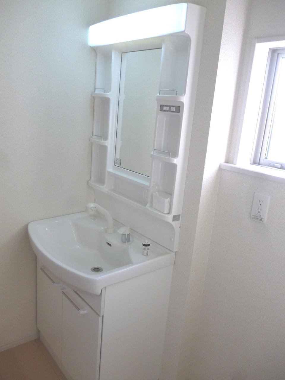 Wash basin, toilet. 1 Building Vanity with shower