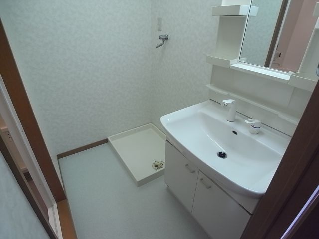 Washroom. Wide bathroom