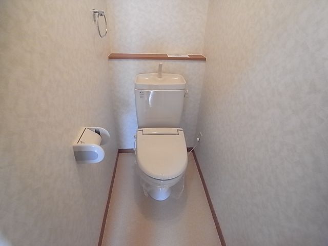 Toilet. Good washroom easy-to-use