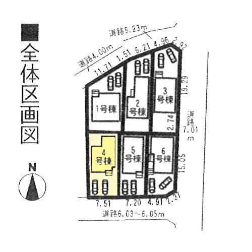 Compartment figure.  ◆ Parallel parking two cars Allowed ◆ 