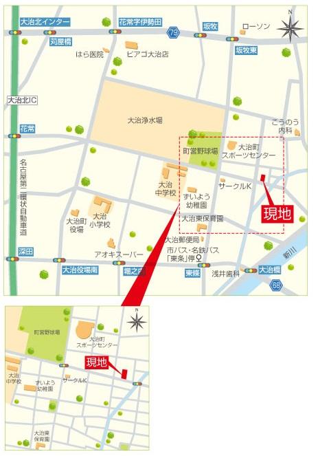 Local guide map. local