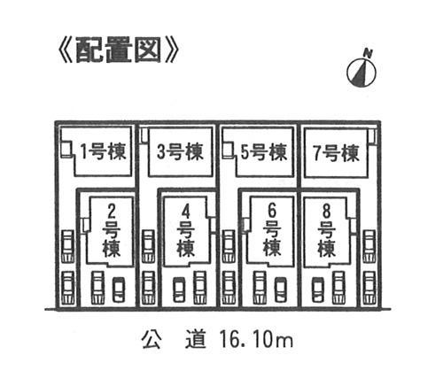 Compartment figure.  ◆ Facing the south road ◆ 