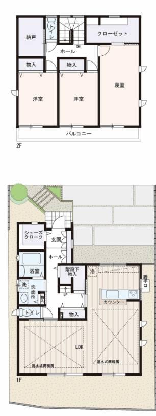 Floor plan. (S-18), Price 38,800,000 yen, 3LDK+S, Land area 161.88 sq m , Building area 128.37 sq m