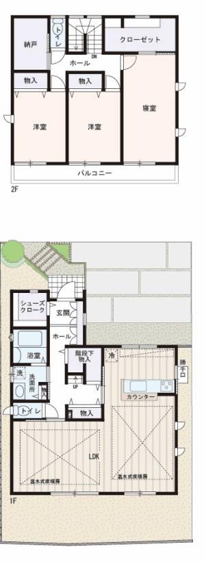 Floor plan. (S-19), Price 38,800,000 yen, 3LDK+S, Land area 161.85 sq m , Building area 128.37 sq m
