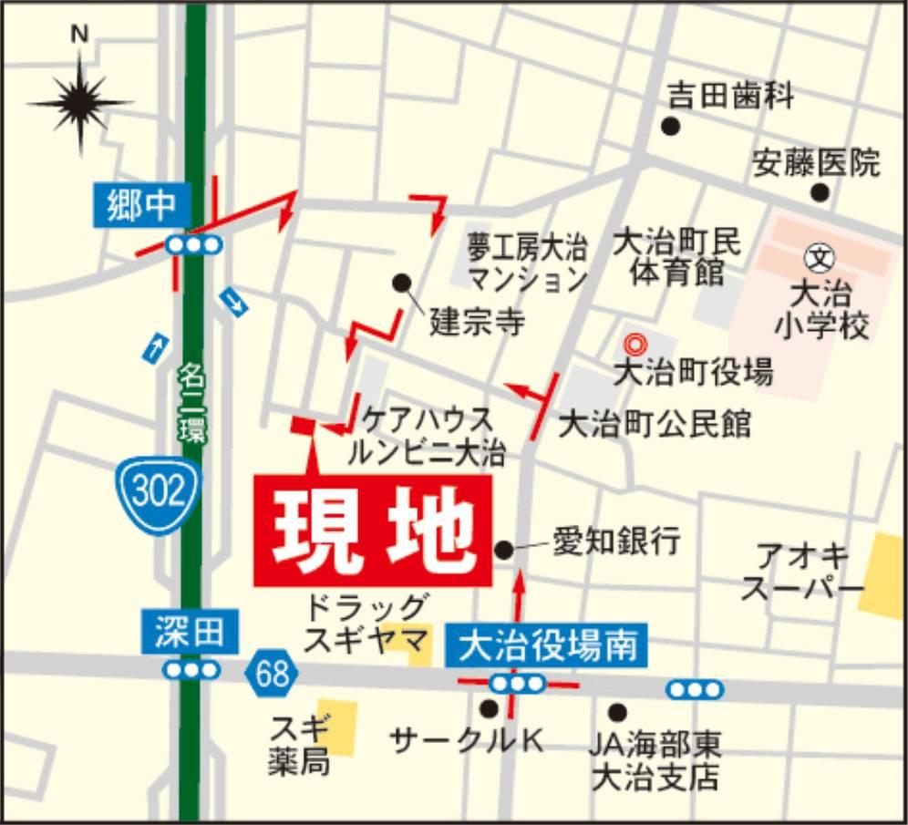 Local guide map. Local guide map (enlarged view)