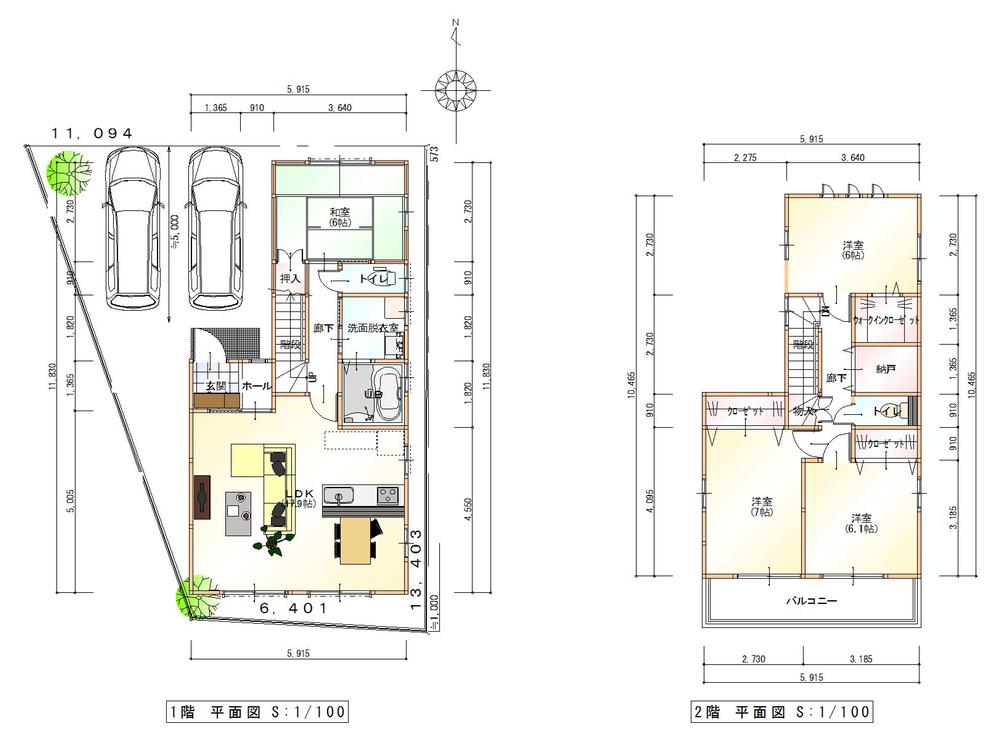 Floor plan. 21,800,000 yen, 4LDK + S (storeroom), Land area 114.89 sq m , Building area 104.14 sq m
