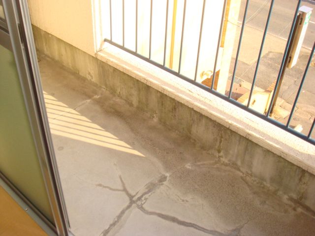 Balcony. Sunny veranda