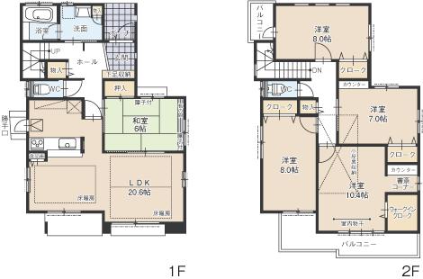Floor plan. (G Building), Price 29,300,000 yen, 5LDK, Land area 170.09 sq m , Building area 141.94 sq m