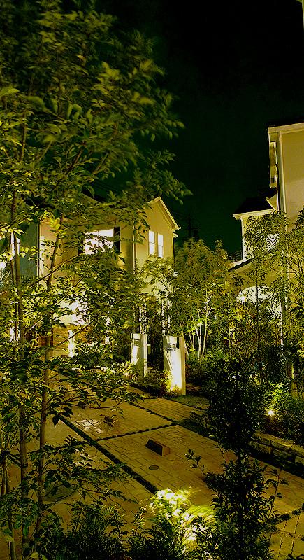 Local appearance photo. While the boundary is felt widely in the garden without, Green planting is us to consideration to privacy while color to town. Brick-style building also become a planting and integrated gives a fresh impression / local