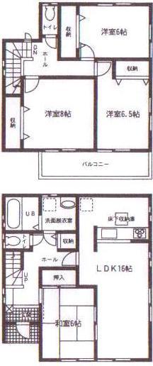 Floor plan. 22,800,000 yen, 4LDK, Land area 120.12 sq m , Building area 106 sq m