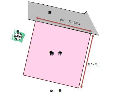 Compartment figure. Land price 37,200,000 yen, Land area 392 sq m