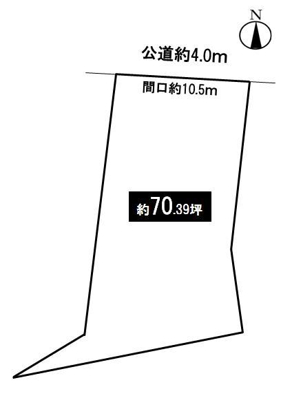 Compartment figure. Land price 16.5 million yen, Land area 232.7 sq m