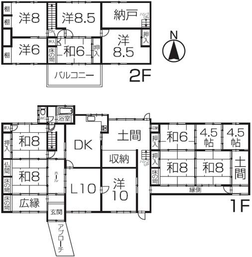 Floor plan. 18.5 million yen, 15DK, Land area 512.39 sq m , Building area 332.42 sq m