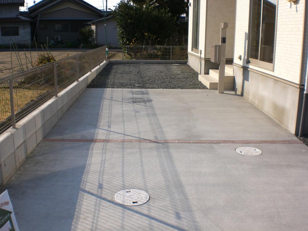 Parking lot. Three parking possible