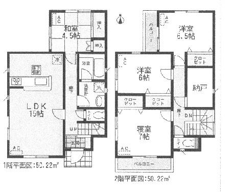 Floor plan. (4 Building), Price 23 million yen, 4LDK+S, Land area 135.44 sq m , Building area 100.44 sq m