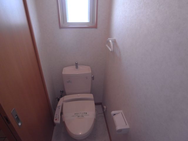 Toilet. It comes with a window