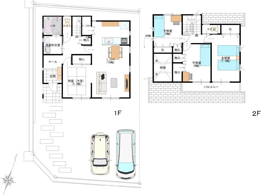 Floor plan. (A Building), Price 33,800,000 yen, 4LDK, Land area 161.4 sq m , Building area 100.62 sq m