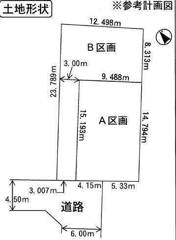Compartment figure. Land price 17.2 million yen, Land area 142.15 sq m
