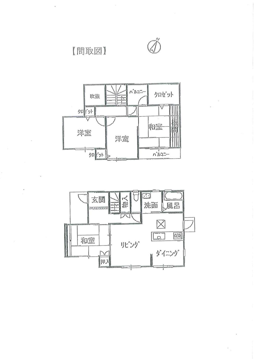 Floor plan. 27,800,000 yen, 4LDK, Land area 201.11 sq m , Building area 102.68 sq m