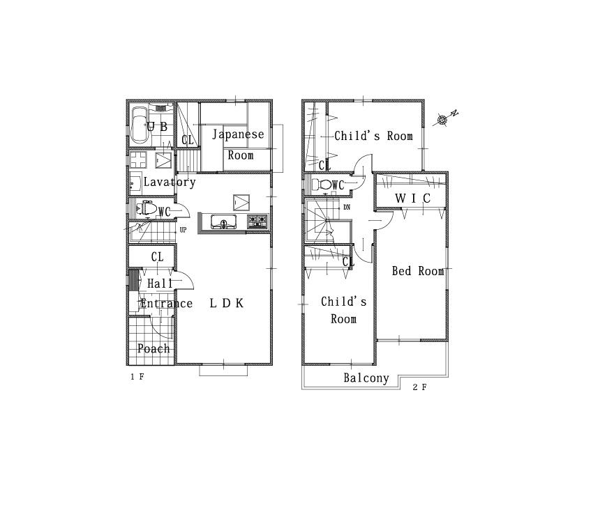 Other building plan example. No. 1 destination ・ Reference Plan ☆ Floor plan. You can change the