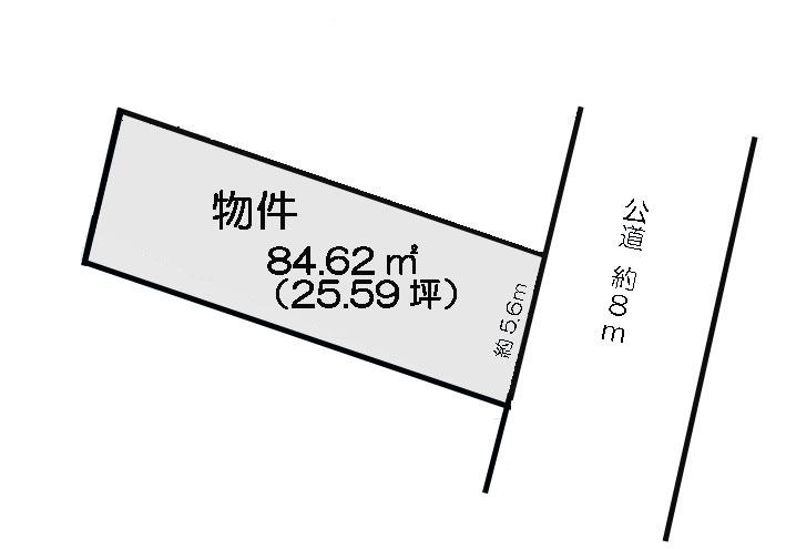 Compartment figure. Land price 12,795,000 yen, Land area 84.62 sq m