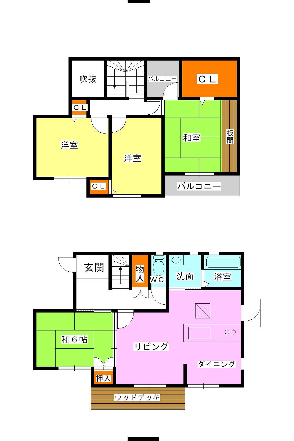 Floor plan. 26,800,000 yen, 4LDK, Land area 201.11 sq m , Building area 102.68 sq m