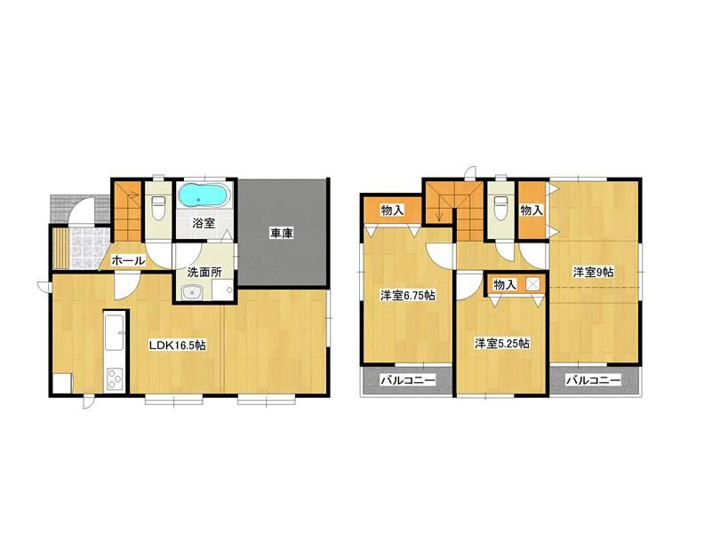 Floor plan. 25,800,000 yen, 3LDK, Land area 99.82 sq m , Building area 87.38 sq m