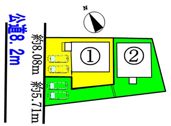 The entire compartment Figure. (1) 4LDK (2) 4LDK + 2S