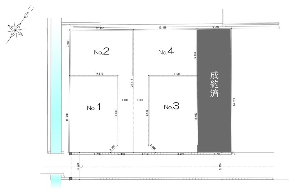 The entire compartment Figure. South across the road the ground, Site west side is a sunny location in the waterway. 