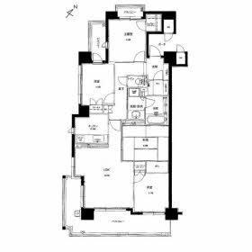 Floor plan. 4LDK, Price 24,900,000 yen, Occupied area 88.76 sq m , Balcony area 23.54 sq m floor plan