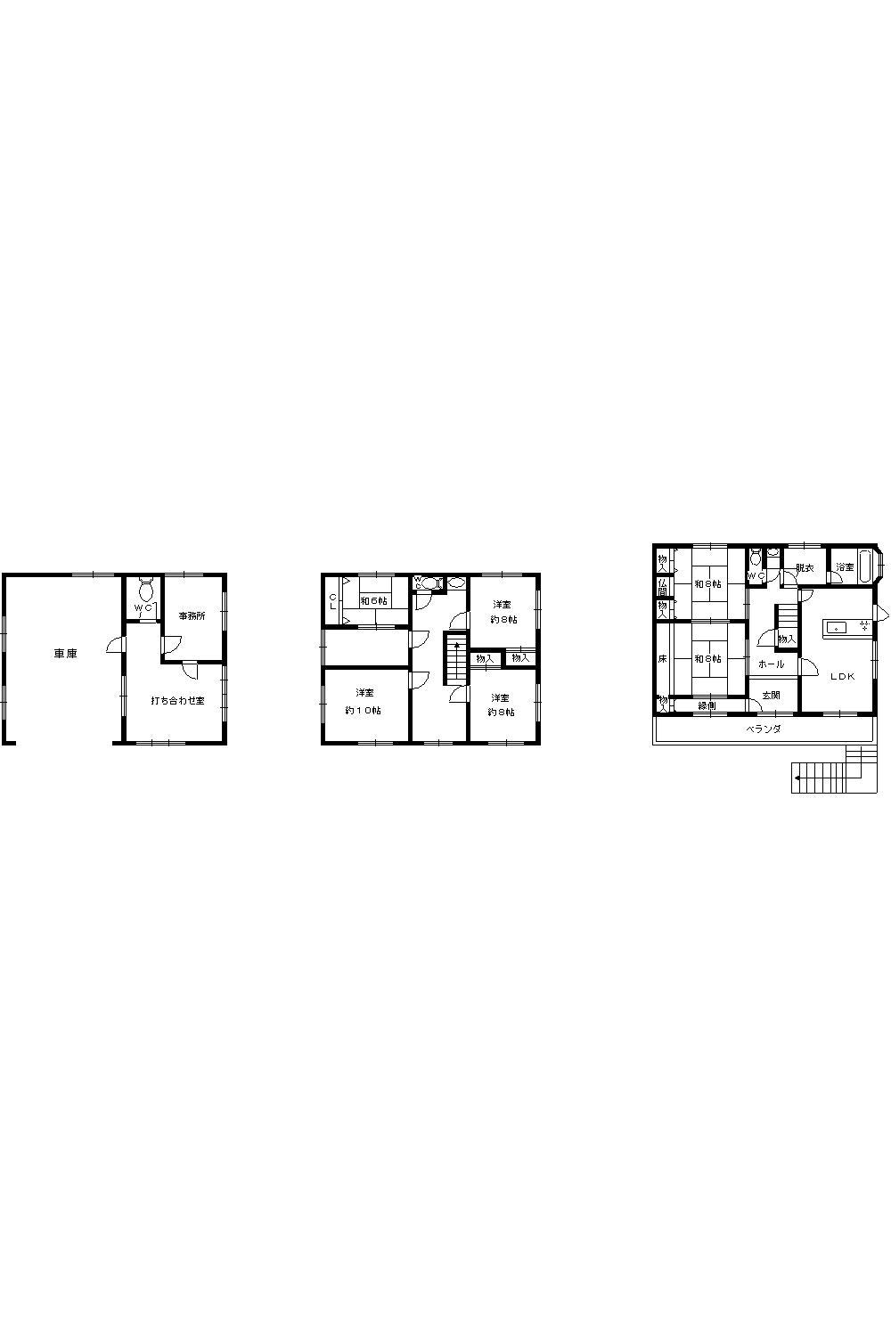 Floor plan. 36,800,000 yen, 6LDK, Land area 188.01 sq m , Building area 268.29 sq m