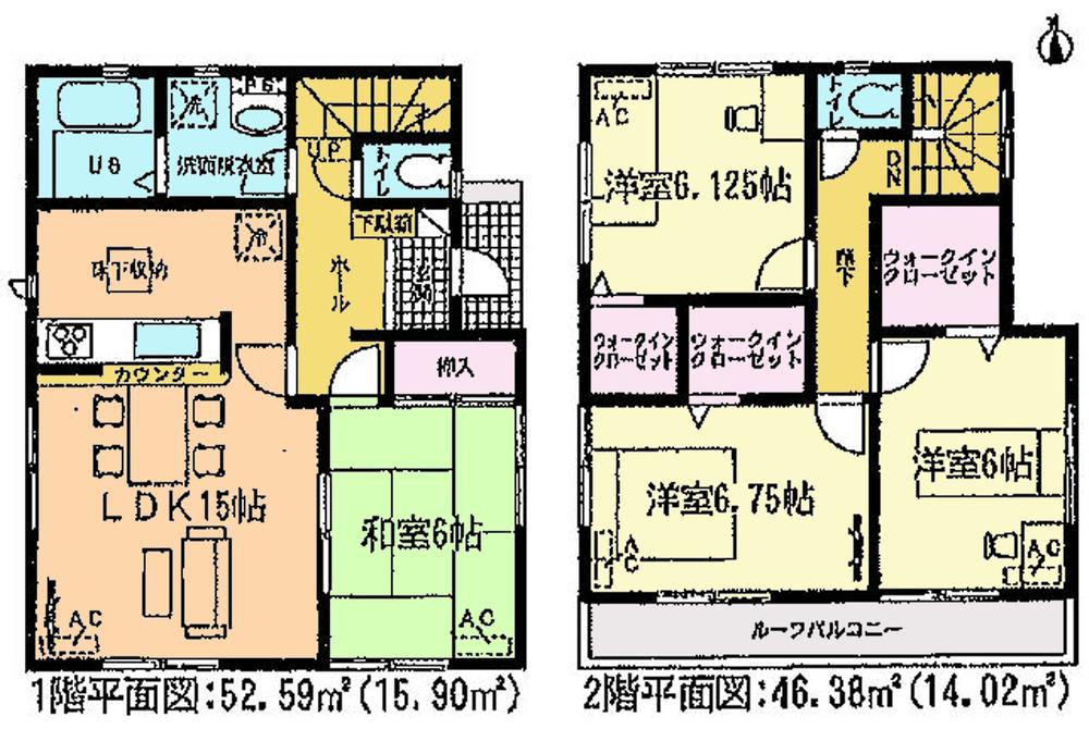 Floor plan. (4 Building), Price 31,900,000 yen, 4LDK, Land area 146.7 sq m , Building area 98.97 sq m