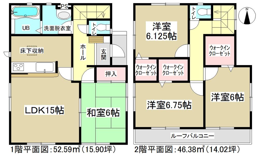Floor plan. (4 Building), Price 31,900,000 yen, 4LDK, Land area 146.7 sq m , Building area 98.97 sq m